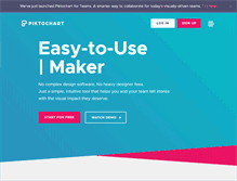 Tablet Screenshot of piktochart.com